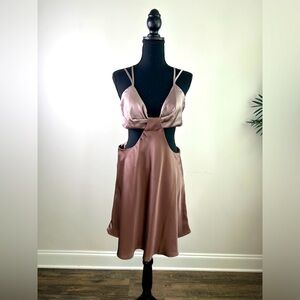 Forever 21 Romantic Formal Douple T strap 2 tone dress sz XL Brand New NWT